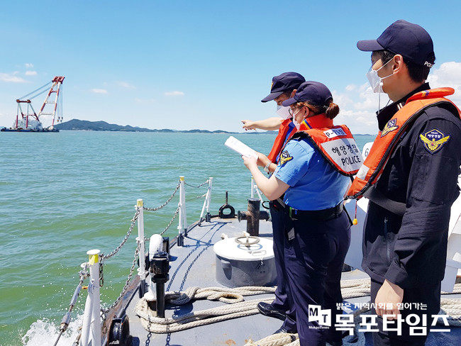 목포해경, 태풍 내습기 대비 취약해역 현장 점검.