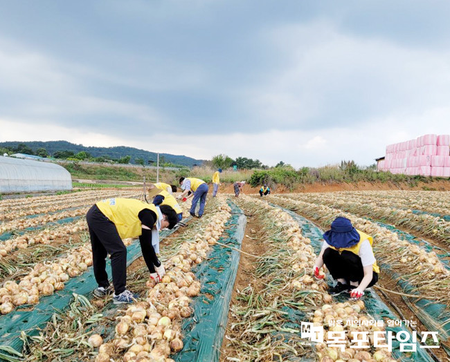 한국폴리텍대학 전남캠퍼스, 무안군 농촌일손돕기 나섰다.