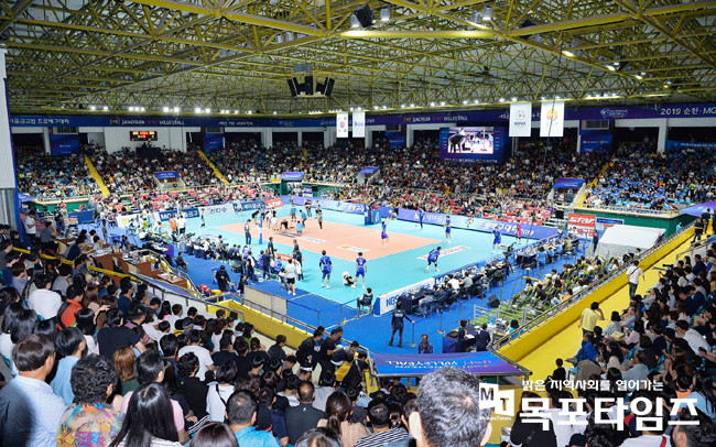 2019년도 순천에서 개최된 순천·MG새마을금고 프로배구대회.